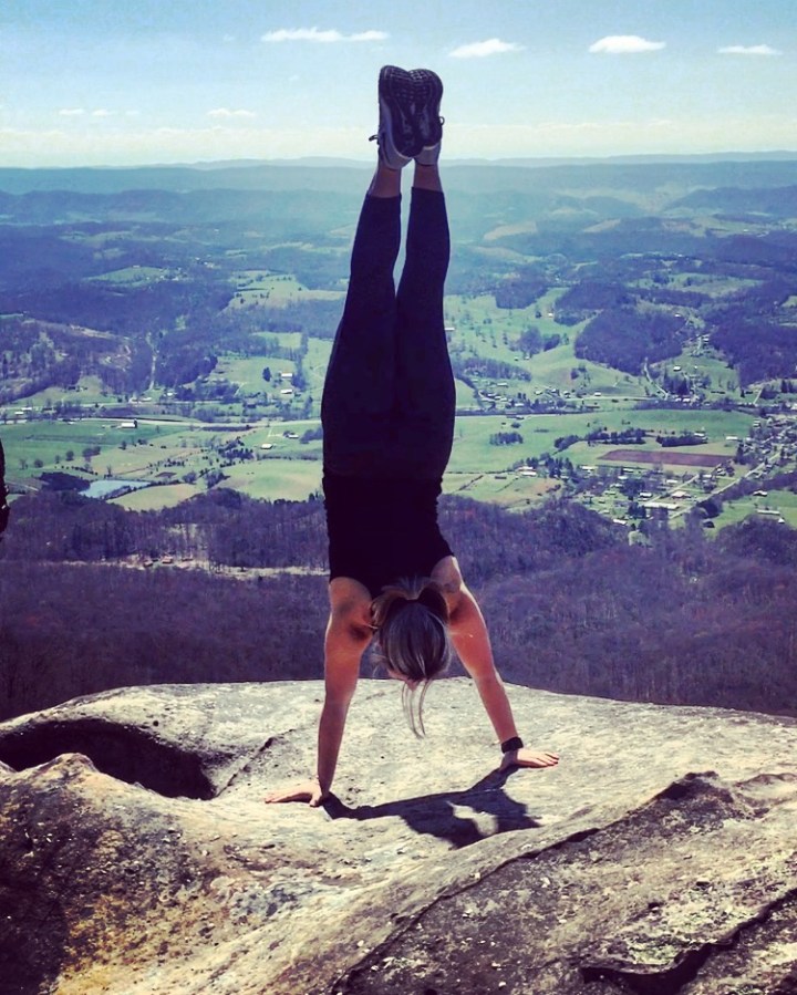 headstand.white rocks.kendra keaton